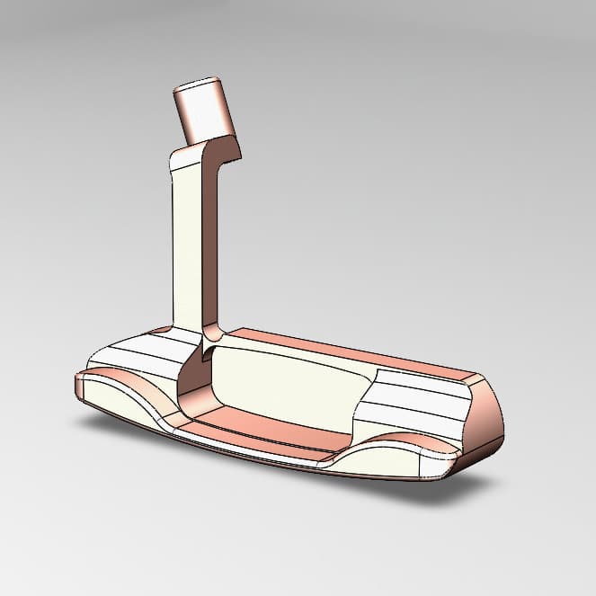 A computer model of a putter